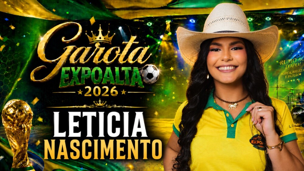 Desfile candidata a Garota Expoalta 2026 Letícia Nascimento