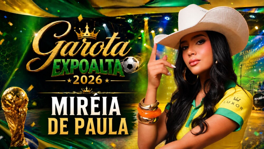 Desfile candidata a Garota Expoalta 2026 Miréia de Paula