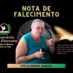 A Funerária Alta Floresta comunica o falecimento da Senhora Otília Bredel Raasch