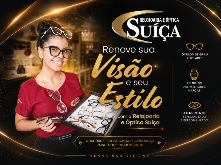 Renove sua Visão e seu Estilo com a Relojoaria e Óptica Suíça