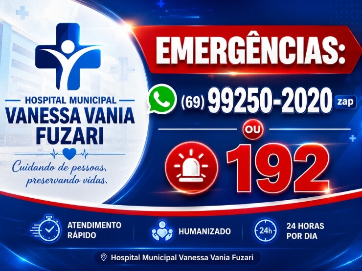 Hospital Municipal disponibiliza número de emergência via WhatsApp para atendimento à população