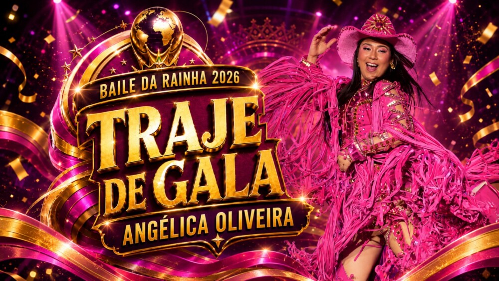 TRAJE DE GALA — Angélica Oliveira — Baile da Rainha 2026 👑