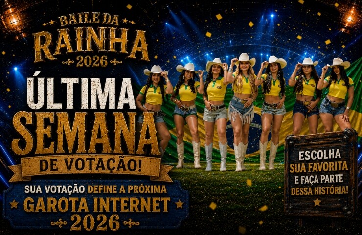 Última semana para votar na enquete da Garota Internet 2026