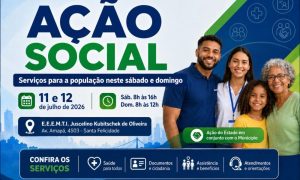 Atenção: Neste sábado e domingo haverá uma Ação Social em Alta Floresta oferecendo diversos serviços