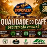 4º Concurso Municipal de Qualidade do Café abre inscrições para degustação popular na 36ª Expoalta 2026