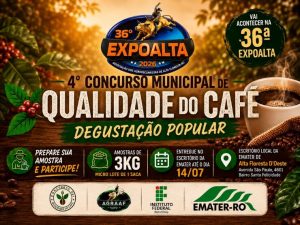 4º Concurso Municipal de Qualidade do Café abre inscrições para degustação popular na 36ª Expoalta 2026