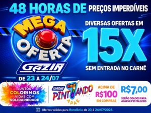 Mega Operação Gazin nesta quinta e sexta feira, confira!