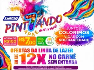 Promoção Pintando 7 na Gazin válidas até dia 19 de julho, confira!