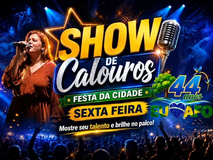 Show de Calouros Festa da Cidade – Sexta Feira 26/06/2026
