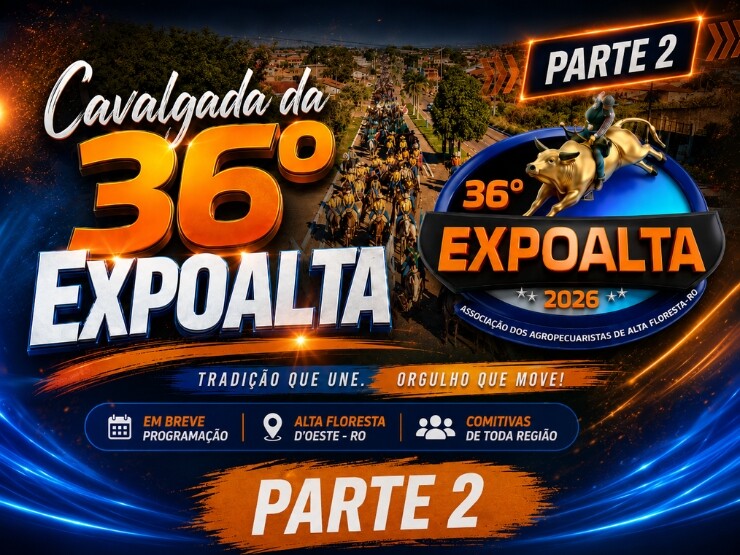 Cavalgada da 36º Expoalta em Alta Floresta D`Oeste parte 2