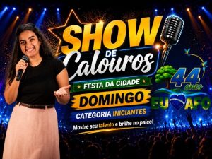 Show de Calouros Festa da Cidade, Categoria Iniciantes – Domingo 28/06/2026