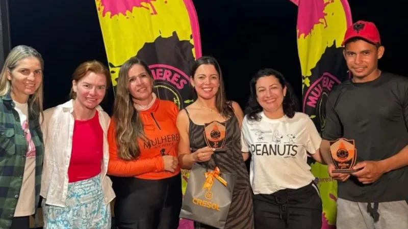 Foto 3 da matéria: Quatro advogadas conquistam 1º lugar no Mulheres na Pesca com pirarara de 1,27 metro no Rio Guaporé