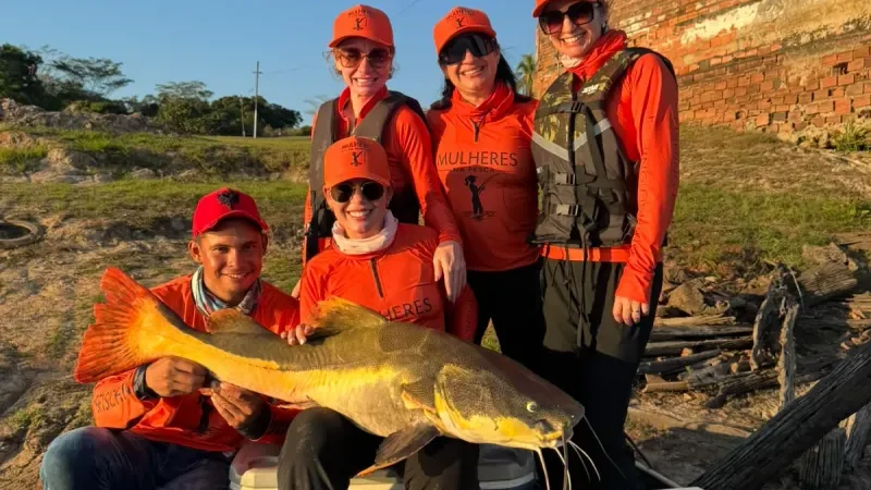 Foto 4 da matéria: Quatro advogadas conquistam 1º lugar no Mulheres na Pesca com pirarara de 1,27 metro no Rio Guaporé