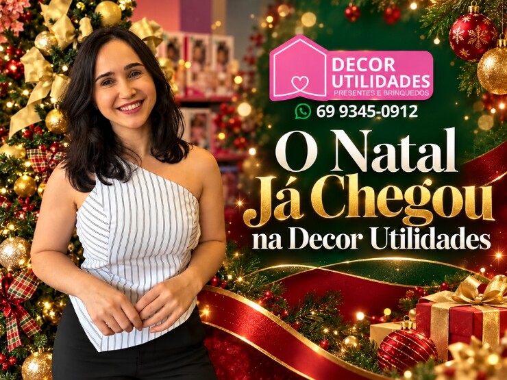 O Natal Já Chegou na Decor Utilidades, venha conferir as novidades!
